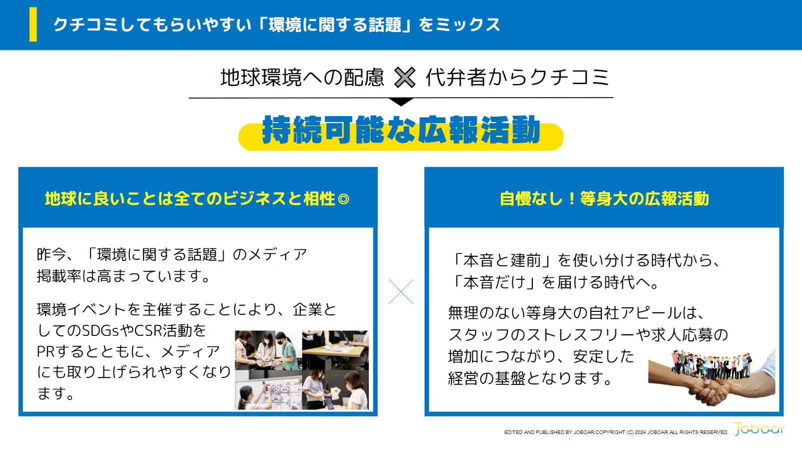 「環境と広報」の相性について