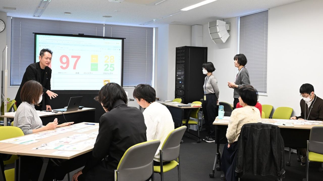 脱炭素カードゲーム研修 参加者の様子 株式会社SCREEN